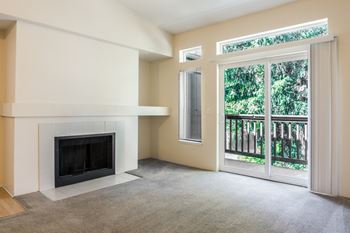 Novela apartment homes wood burning fireplace